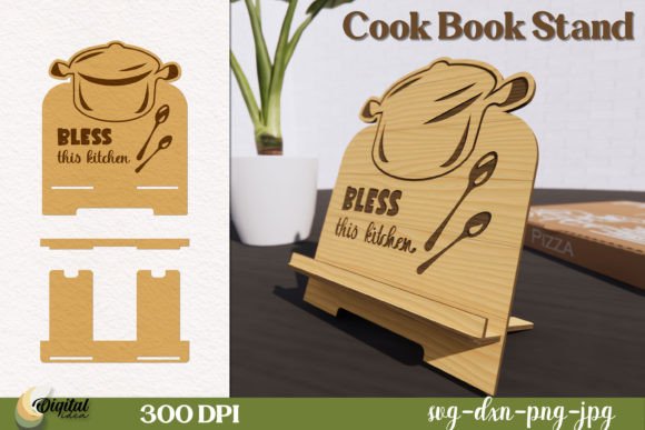 Download Cook Book Stand Laser Cut - Premium Resources